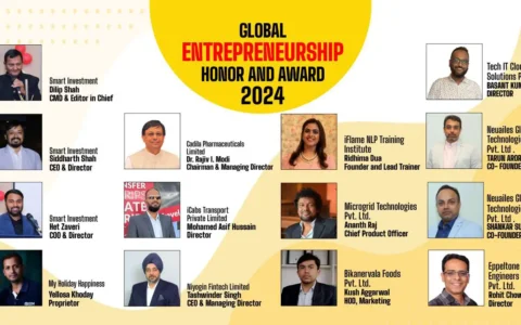 The "Global Entrepreneurship Honor and Award 2024" by the Corporate Connect