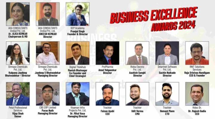 Business Excellence Awards 2024 organized by Corporate Connect