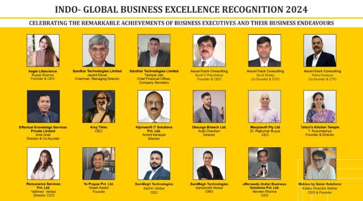 Indo- Global Business Excellence Recognition 2024