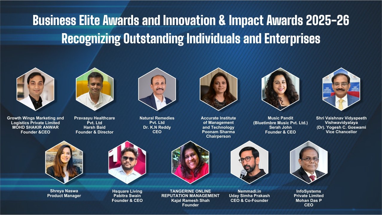 Business Outline Magazine introduces the Business Elite Awards and Innovation & Impact Awards 2025–26, an exclusive recognition platform honouring leaders and organisations that are setting new directions in the business world.